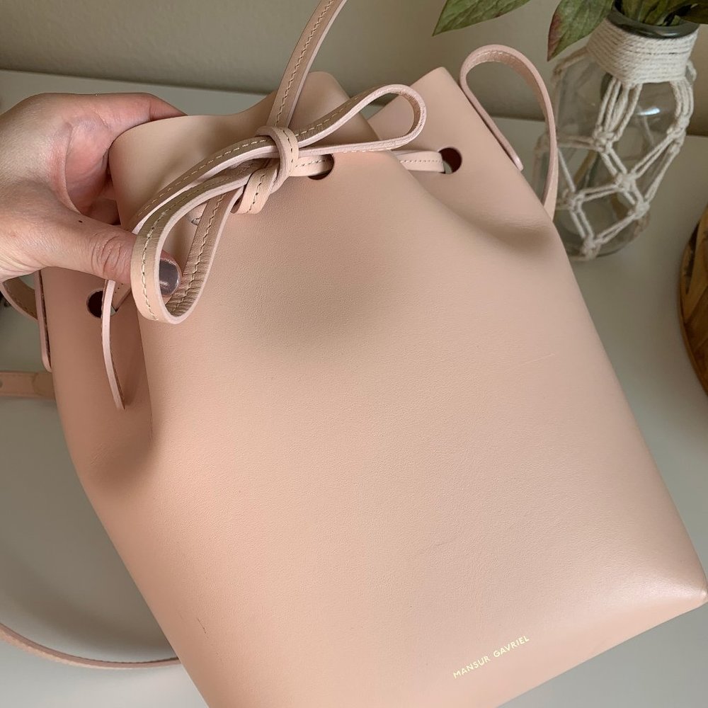 Calf Mini Bucket Bag - Rosa - Picture 3 of 8